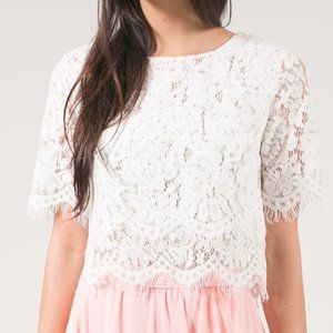 Space 46 Lace Crop Top